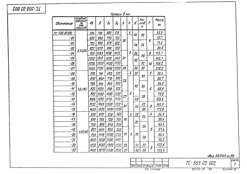 Грязевики горизонтальные ТС-566.00.000. Страница 19