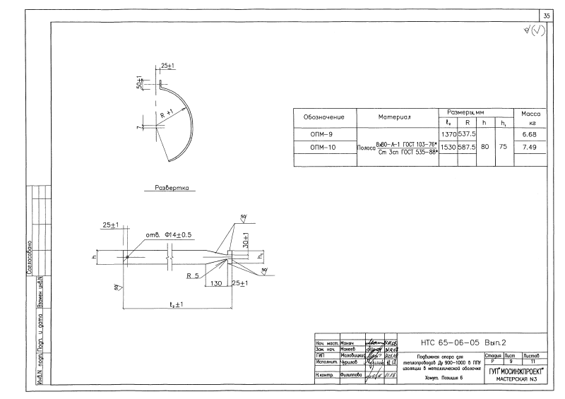 Опора подвижная. HTC 65-06-05 выпуск 2. Страница 7