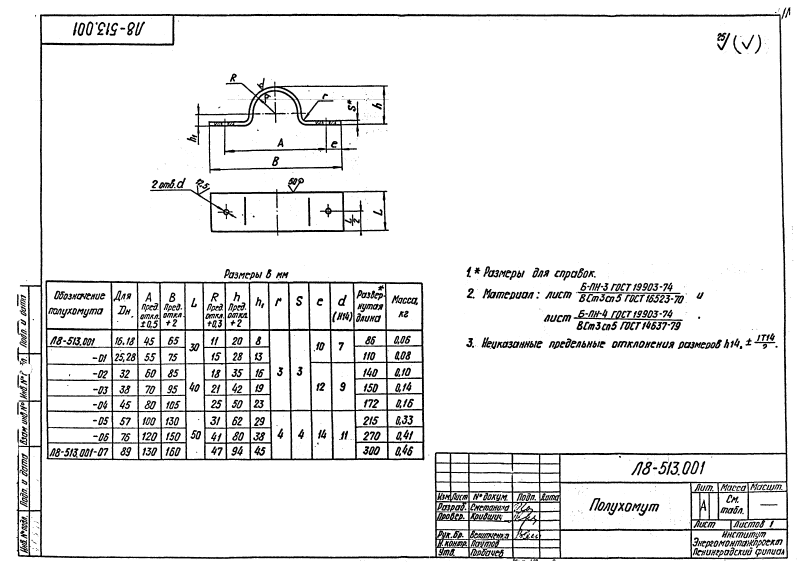 Опора скользящая без изоляции Л8-513.000. Страница 2